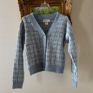 Jessica Simpson Blue and Gray Cardigan